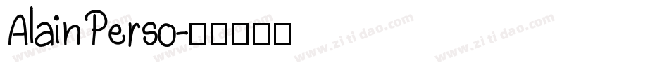 Alain Perso字体转换